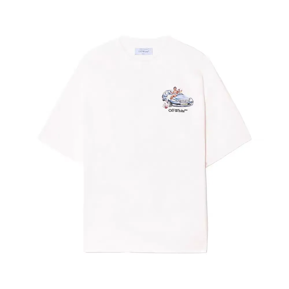 🎀Hot model pictures🎀Top tested version OFF-WHI* 25SS new printed short-sleeved, loose fit, same style as male and female couple stars American designer Virgil Abloh single-handedly founded the luxury street brand Off-White based on the pop culture of the younger generation. Walking between street culture and high-end fashion, contemporary elements are used to interpret youth culture, and fine workmanship is used to interpret trendy clothing. Photos, paintings and eye-catching graphic printing are all sources of inspiration for the designer. 32 counts of 260g double yarn pure cotton fabric, the printing uses Kornit digital direct injection technology, and the picture is clear. The white glue base ensures the firmness of the printing, and machine washing is stress-free - 1:1 original mold opening, ZP development, perfectly restored to the original version, produced by a large factory, not produced by a small factory on the market, fine wiring, top-notch craftsmanship, welcome to compare - A full set of customized accessories for collar labels, hang tags, and wash water labels - Exclusive logo packaging - No matter age, body shape or gender, it is very suitable for both men and women. All details are real photos, buy with confidence. Color: black, white gray Size: S-XL P;120